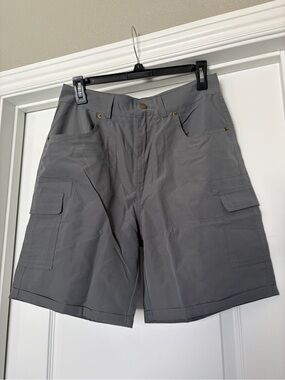 Women’s Gray Cargo Shorts - Classic Utility Style, M, NWT